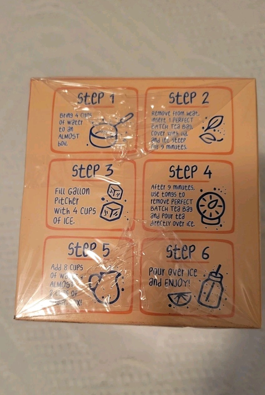 Y’all Sweet Tea Georgia Peach NEW SEALED Box FREE SHIPPING New BOX Package