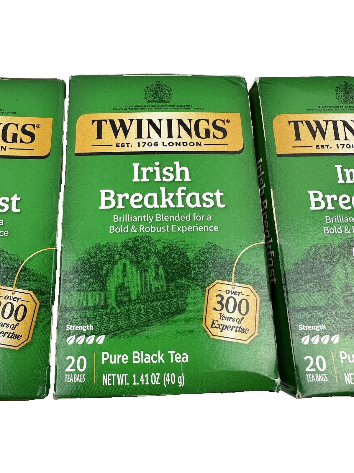 (3) Twinings Of London Irish Breakfast Tea 60 bags total exp 07/2026
