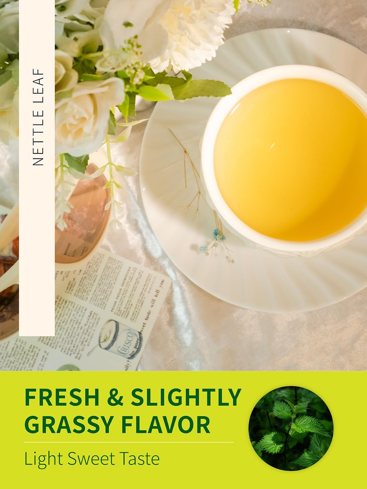 Nettle Leaf Tea Bags, Nettle Herbal Tea, Natural Stinging Nettle Tea, Caffein…