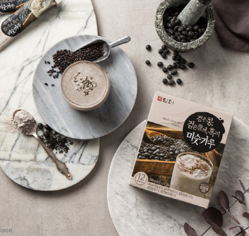 [HomeCafe] Black Grain Mix Powder (MisutGaru) Latte (40ea, Free Shipping)
