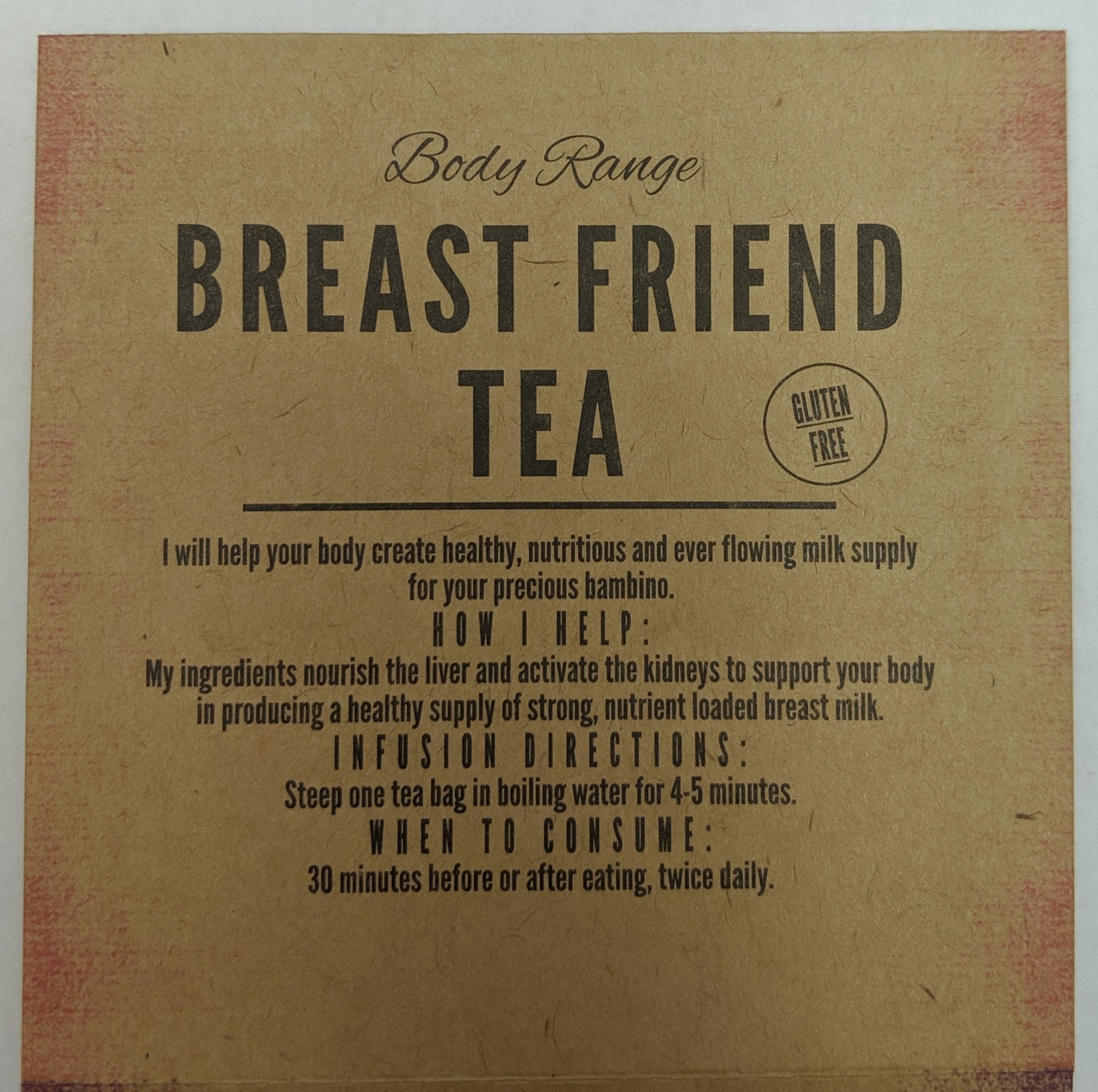 Your Tea USA Breast Friend Tea Box w/ 60 Tea Bags Stimulates Breast Milk (150g)