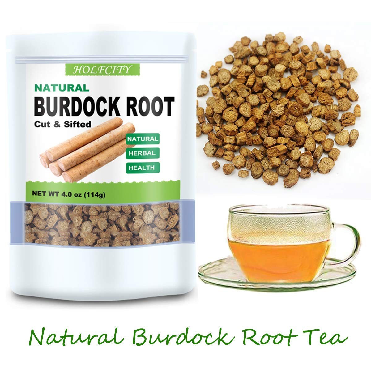 Cut & Sifted Burdock Root Tea, 4oz Herbal Granules – Quality & Freshness