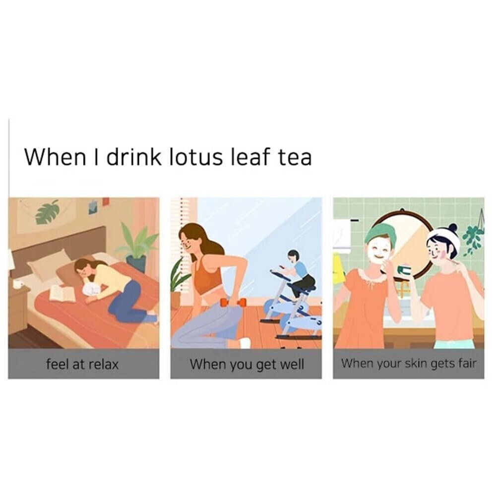 [GAGOPA] Korean Natural Lotus Leaf Herbal Tea 1g x 12 Teabags (3-Pack, 30ea)