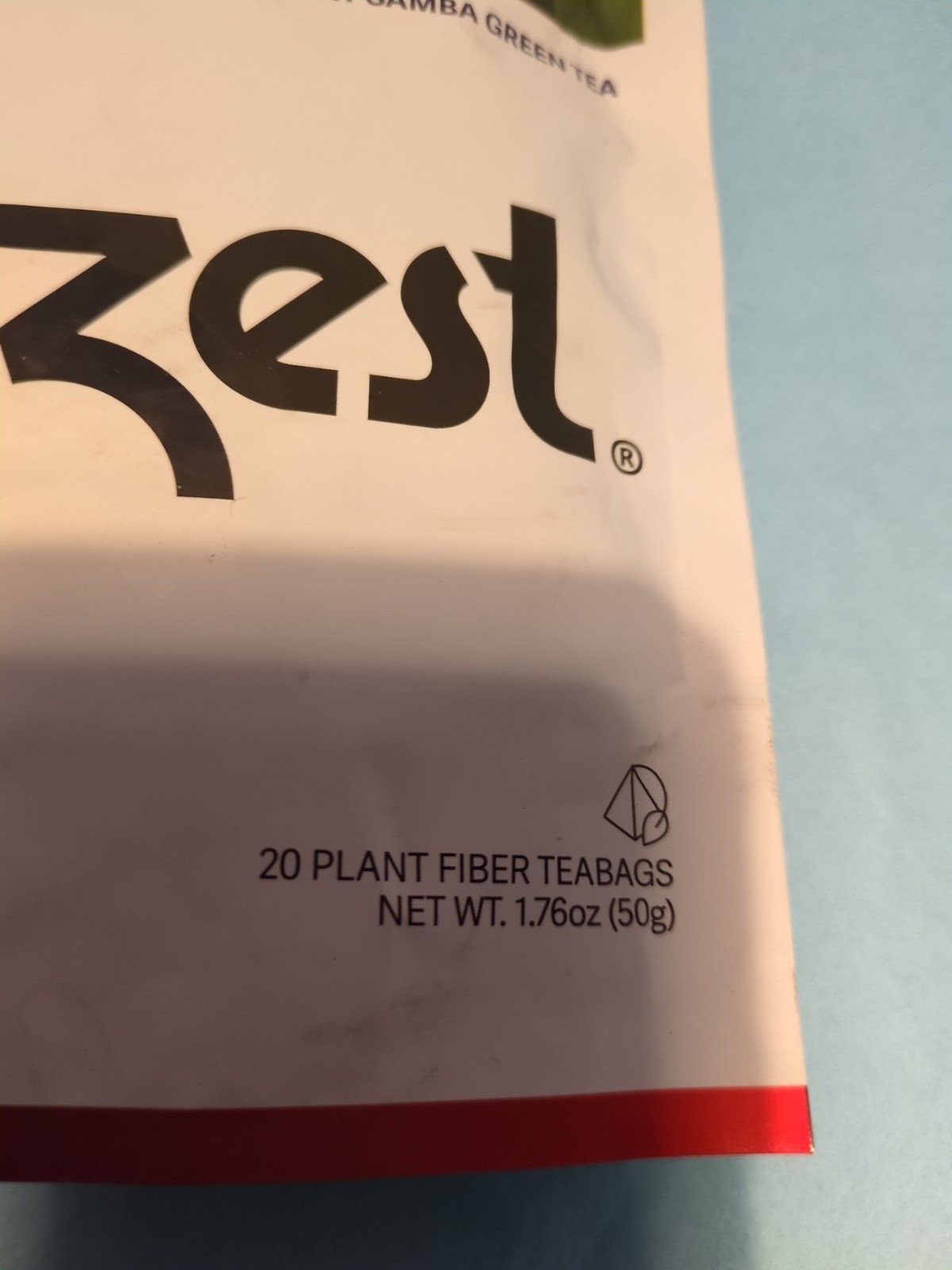 Zest Energy Superberry Samba Green Tea 20 Bags 135mg Caffeine Keto Friendly