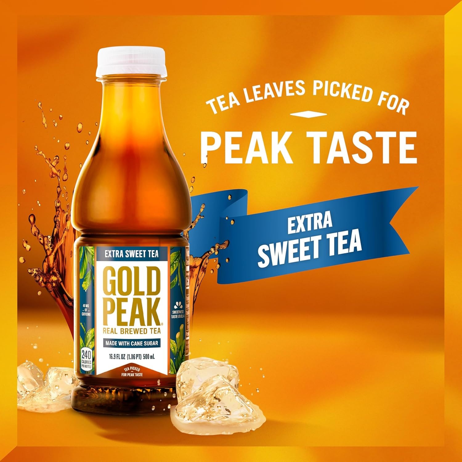 Gold Peak Iced Tea, Zero Sugar Sweet Tea Bottles, 16.9 fl oz,6 Pack(Pick Flavor)