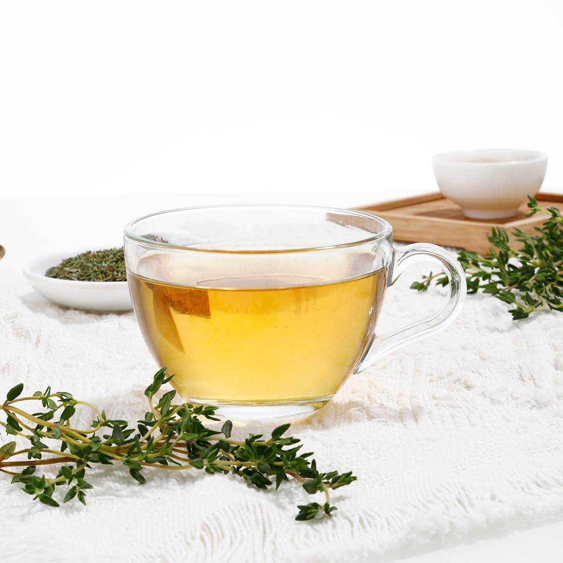 Premium 100 Thyme Leaf Tea Bags, Made with 100% Pure 100 Count (Pack of 1)