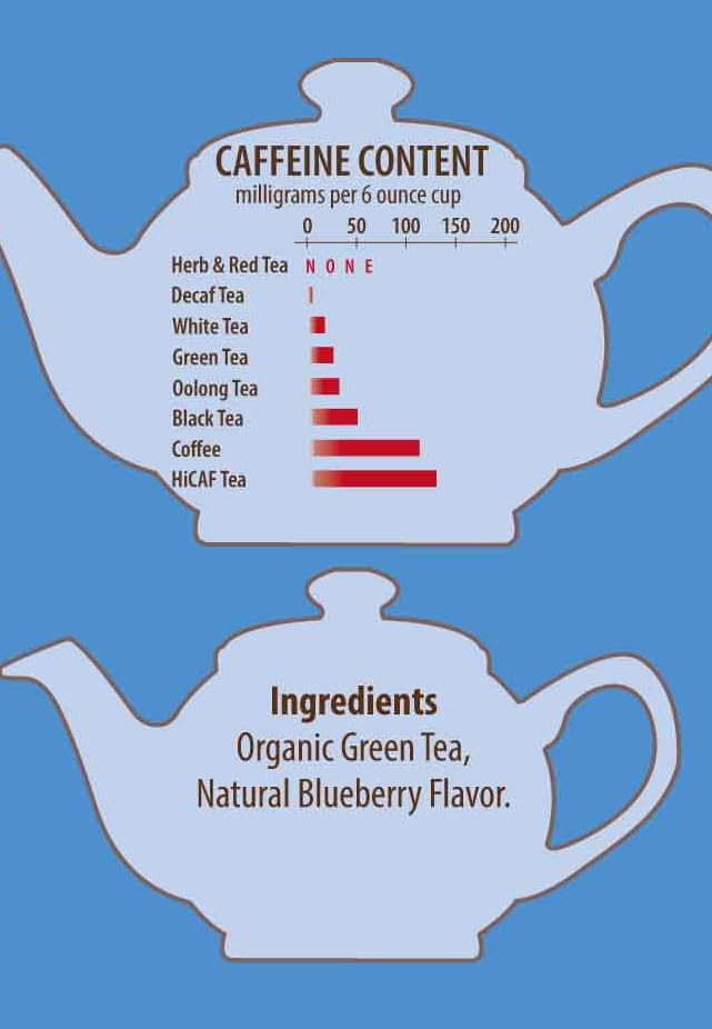 Brew La Organic Green Tea – Natural 50 Count (Pack of 1), Blueberry