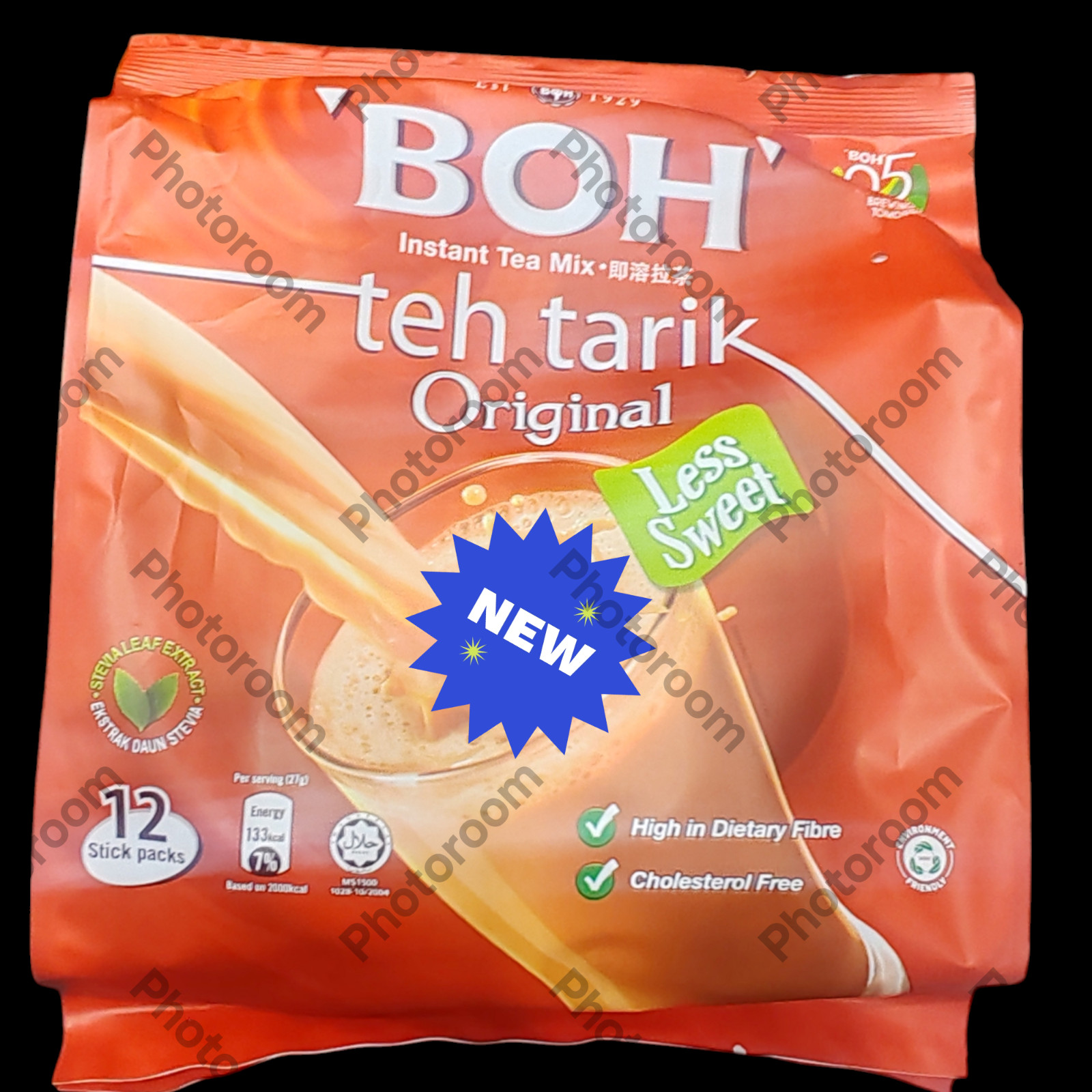 TEA QUALITY MIX CREAMY MILK, TEA BOH MALAYSIA, CONSERVE 1 SET IN 2 PACKAGES