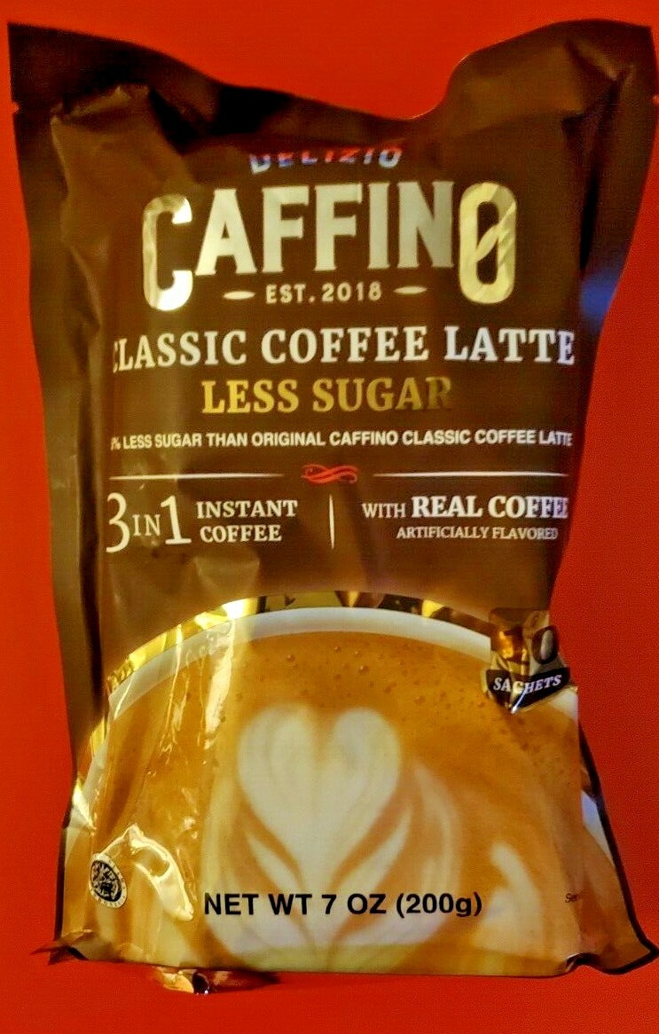 3 VARIETY PACK DELIZIO CAFFINO COFFEE LATTE 3 IN 1 INSTANT COFFEE WITH MILK