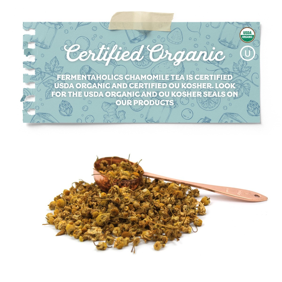 Fermentaholics USDA Certified Organic Chamomile Flowers