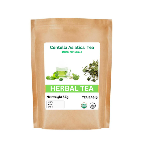 Organic Centella Asiatica Herbal Tea – 100% Pure Premium Quality! 25 – 125 Bag
