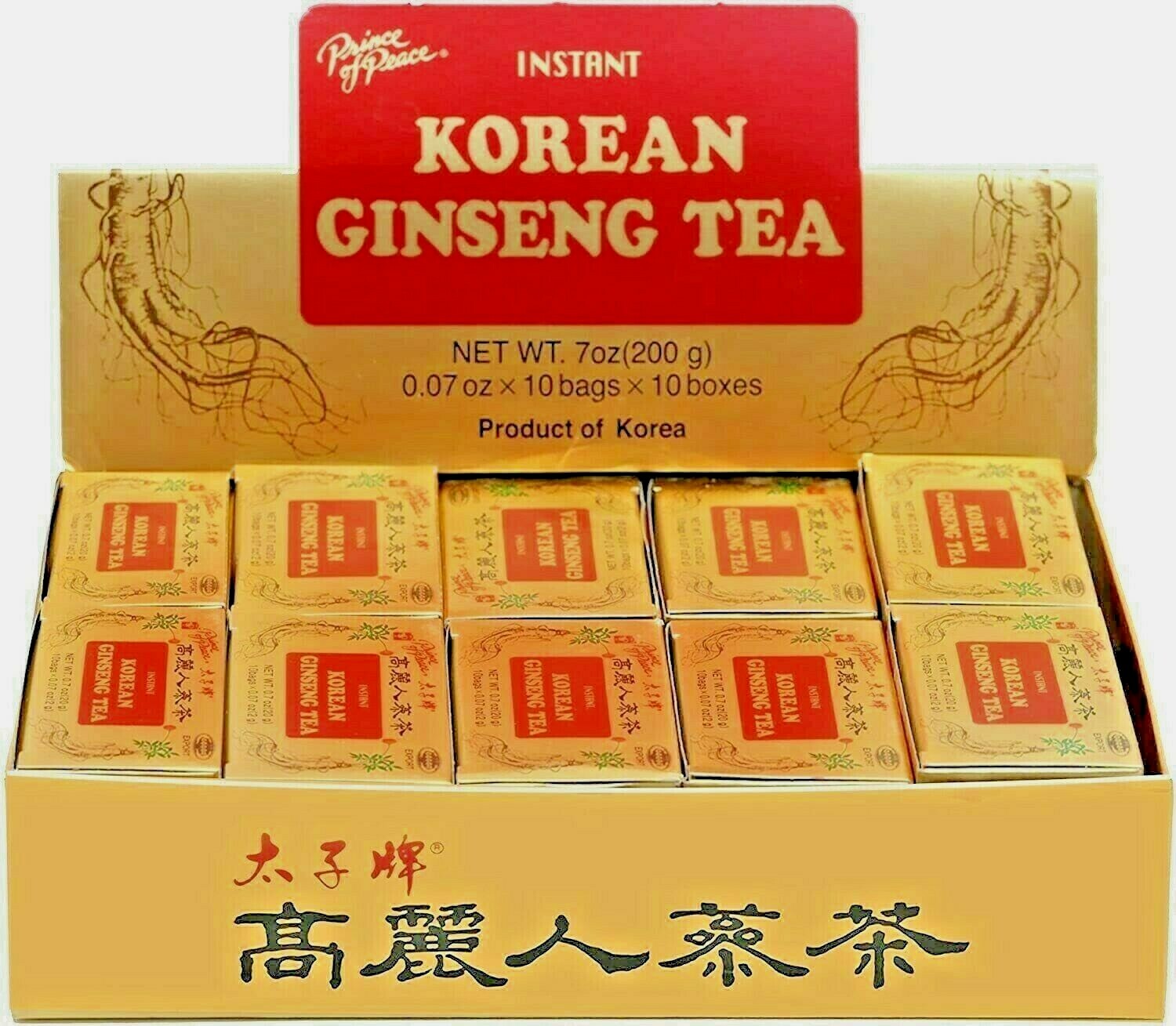 Prince Of Peace Instant Korean Ginseng Tea – 100 Sachet/7oz