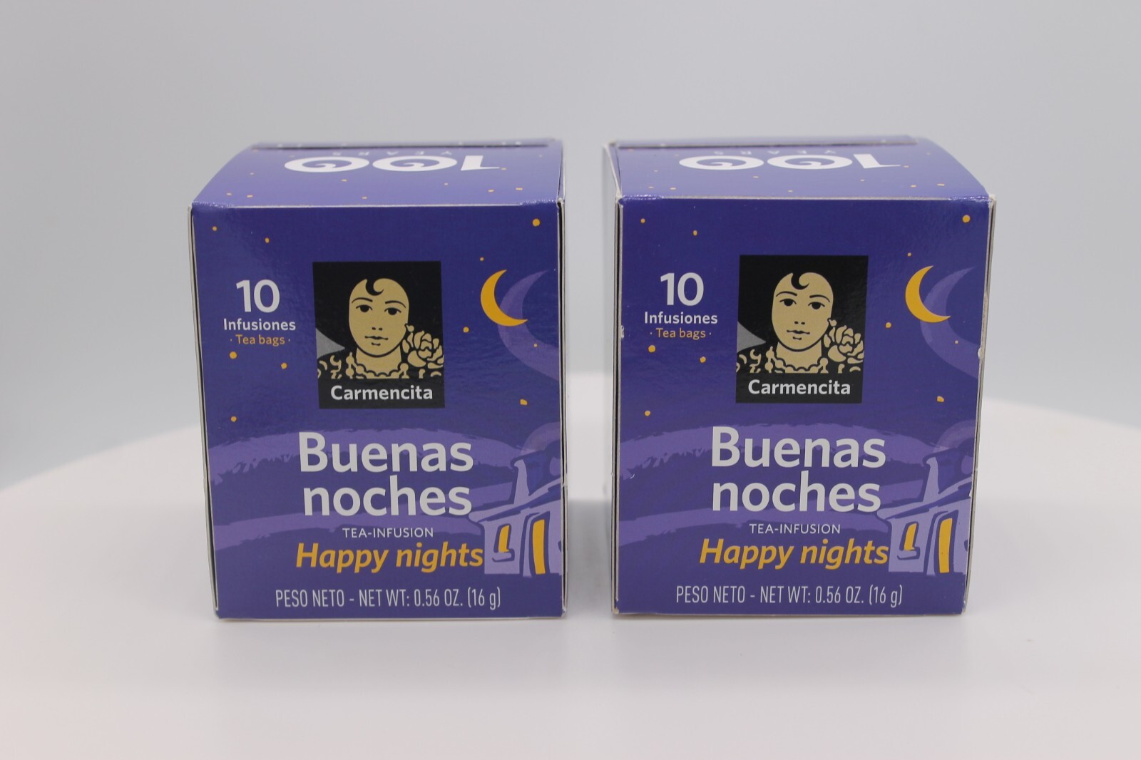 2 Carmencita Happy Nights Tea. Buenas Noches (10 bags/each box ) 16g (0.56oz).