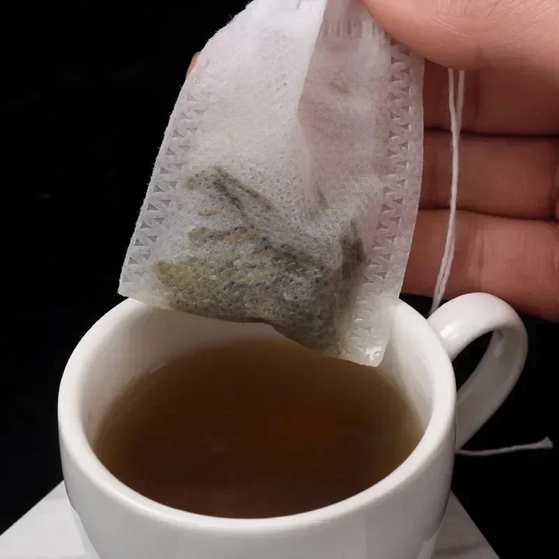 100pcs Empty Tea Bag Disposable Drawstring Seal Teabags Loose Leaf Tea Filters