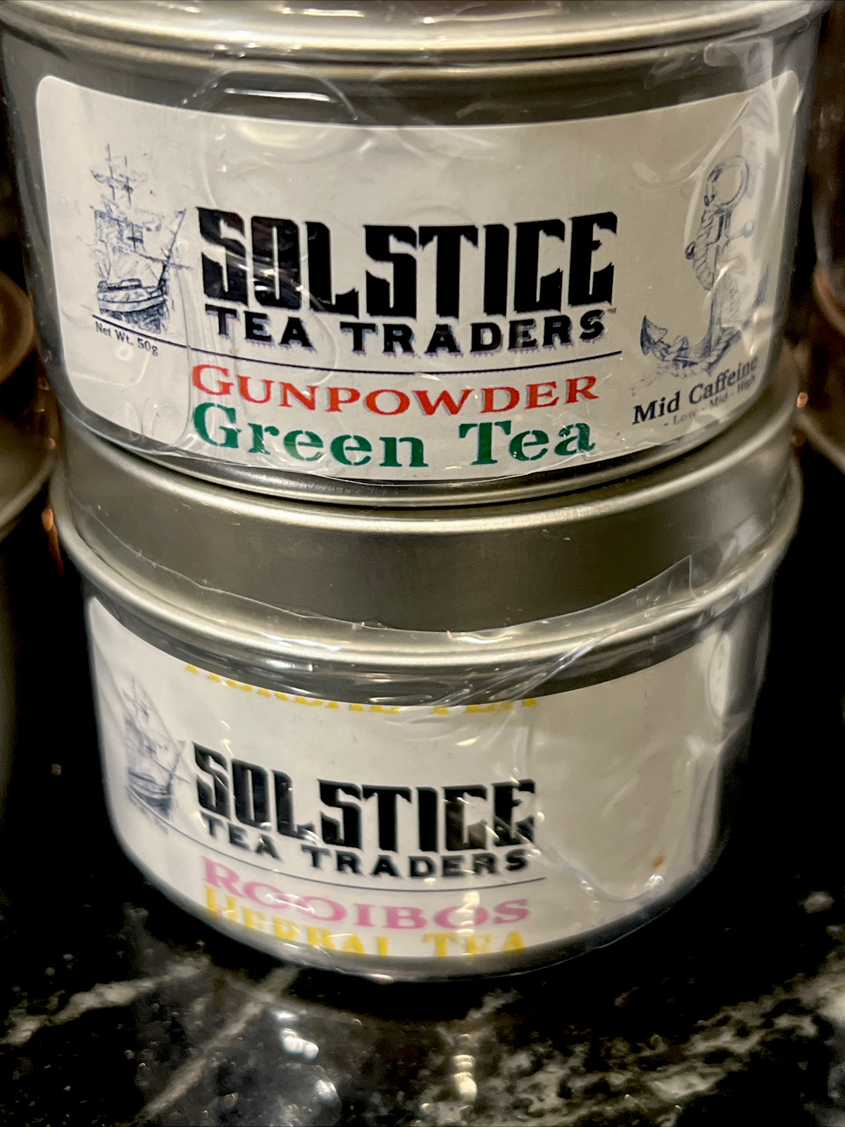 Solstice Tea Traders Sampler Green Tea Hibiscus Earl Grey Rooibos 6packs