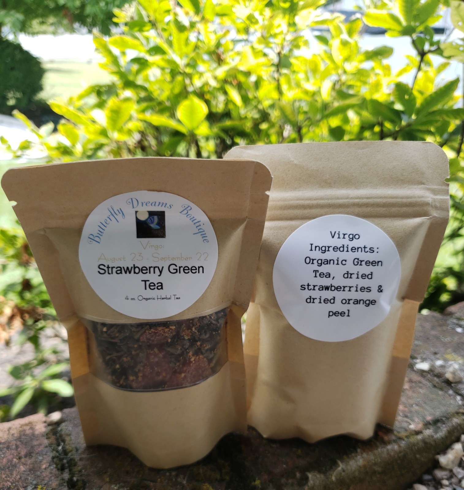 All Natural 4 oz Zodiac Astrology sign Herbal & Dried Fruit Tea Blends