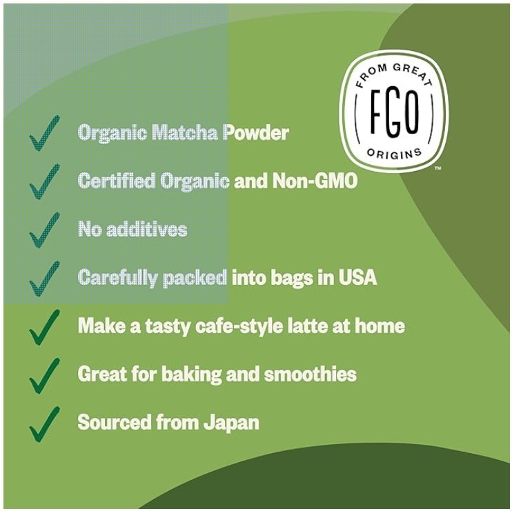 Organic Matcha Green Tea Powder – 100% Pure Matcha for Latte & Baking