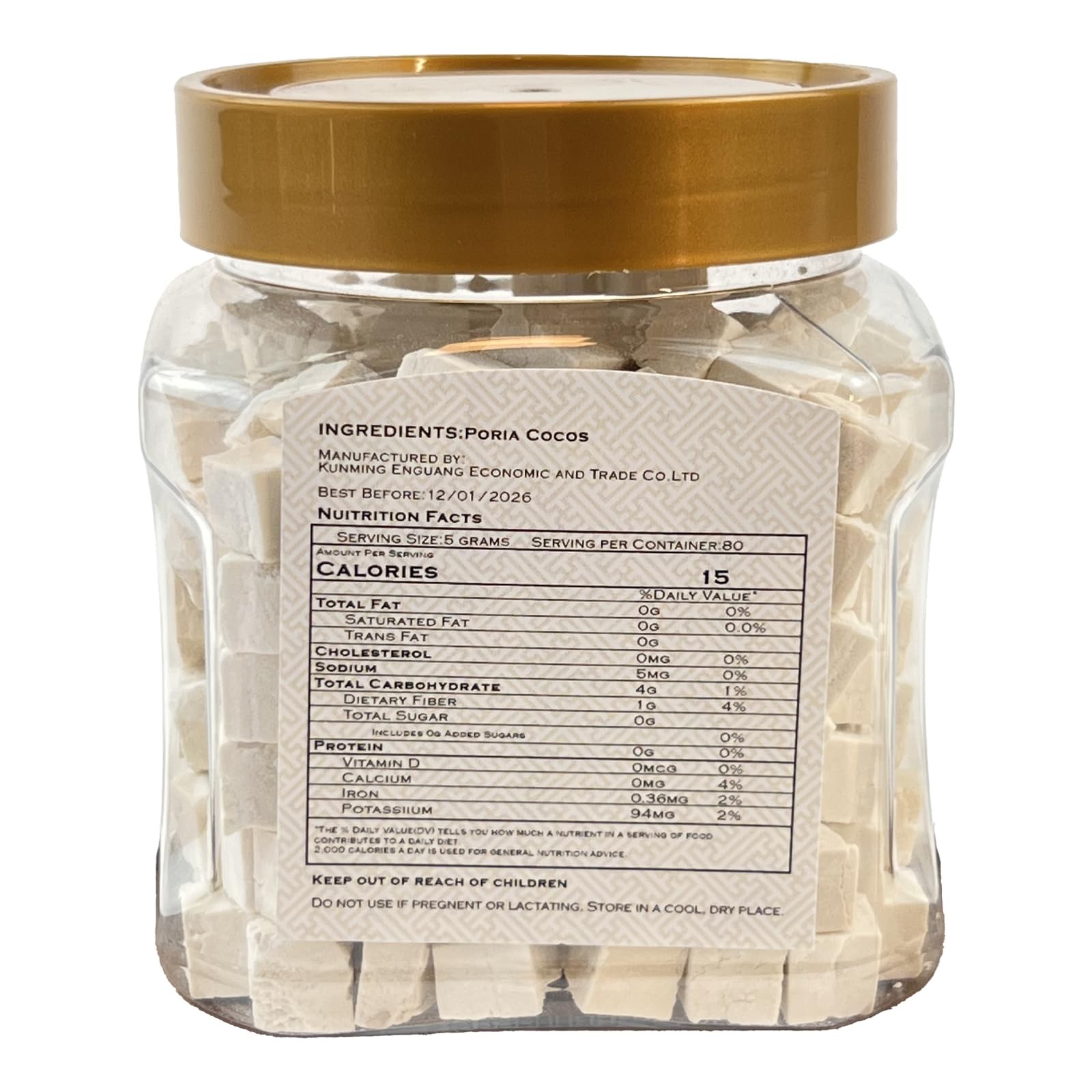 Poria Cocos 茯苓 – Fu Ling 14.1oz 400g – Natural Herbal Ingredient for Beverage…