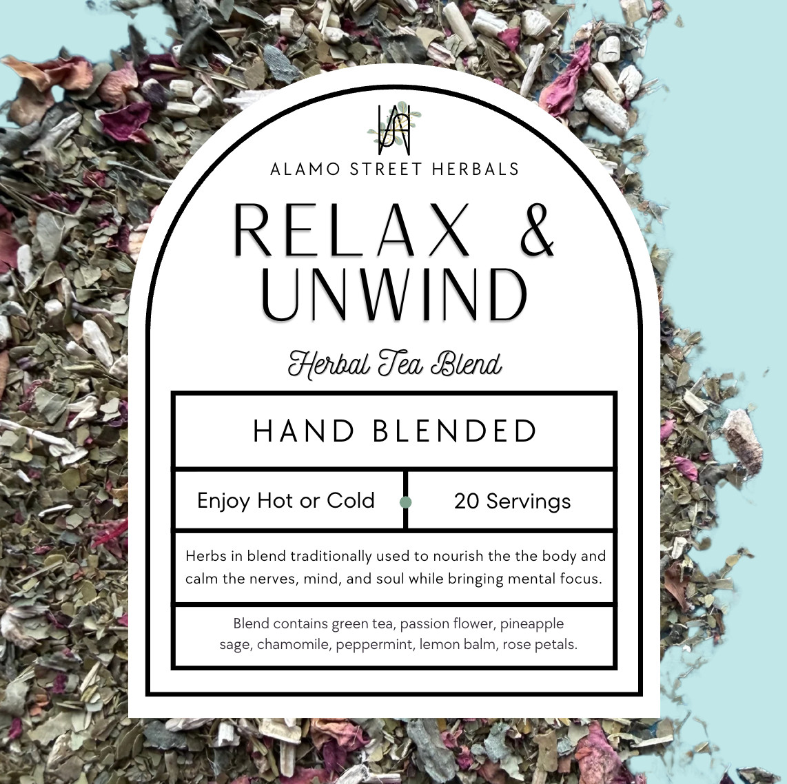 Relax & Unwind Herbal Tea — Relax your mind, bring clarity and focus