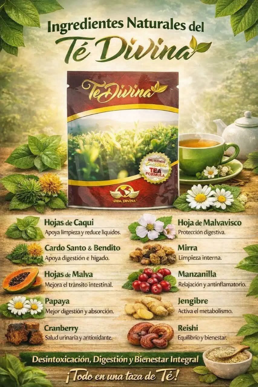 TeDivina Tea & Infusion Bagged 3.2 oz 6 Pack Single Serving Pantry Item