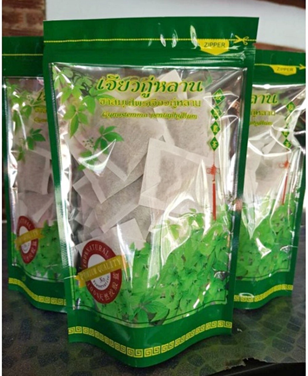 Jiaogulan Herbal Tea 30 Sachets Gynostemma Pentaphyllum Thai Natural