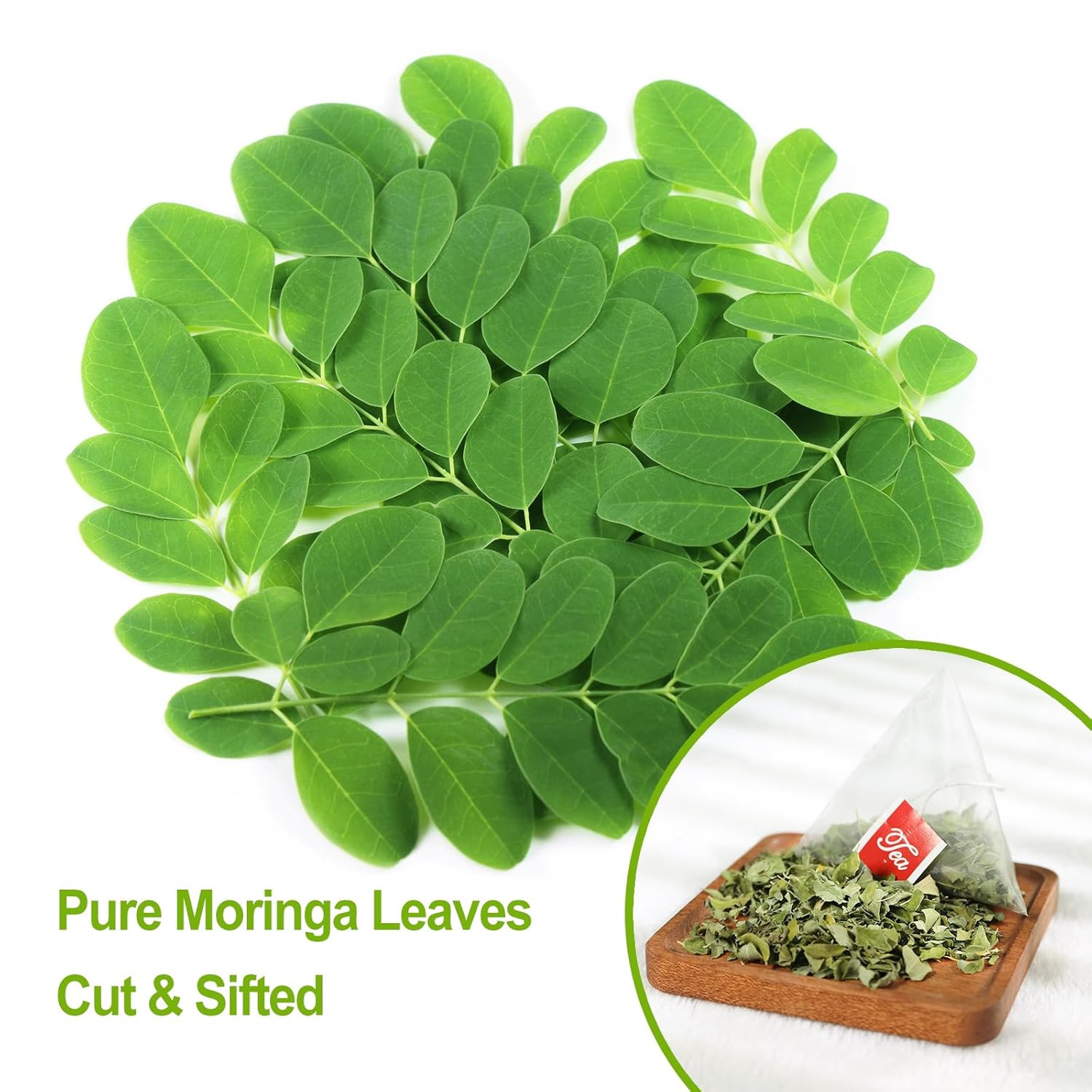 – Moringa Tea, 50 Teabags – Pure & Natural Moringa Leaves, Cultivated from India