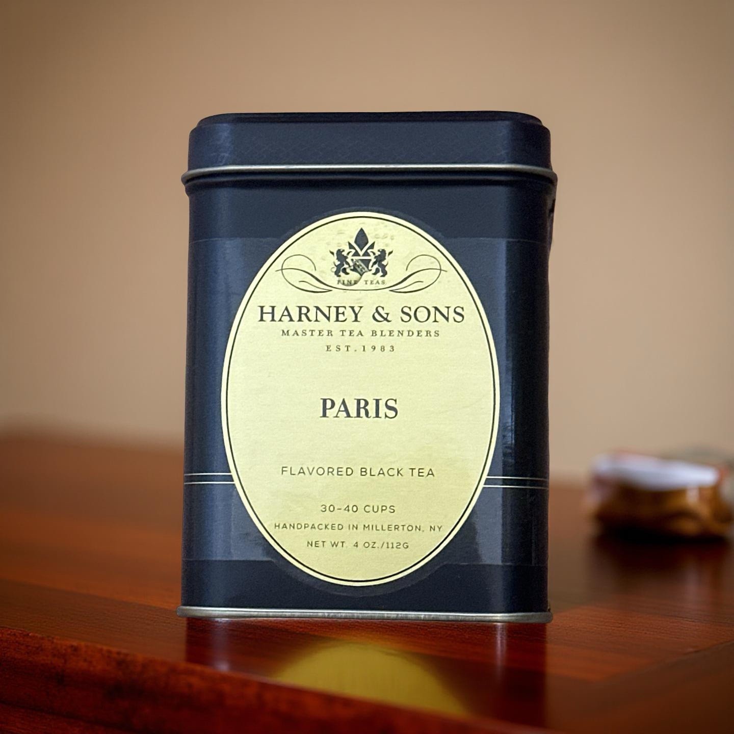 Harney and Sons “Paris” Tea 4 Ounce – 30 To 40 Cups – Hand Packed Tin Exp:12/26