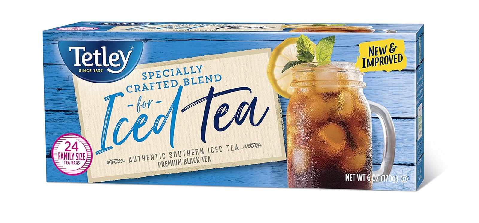Black Tea, Iced Tea Blend, Family Size, 24 round Tea Bags