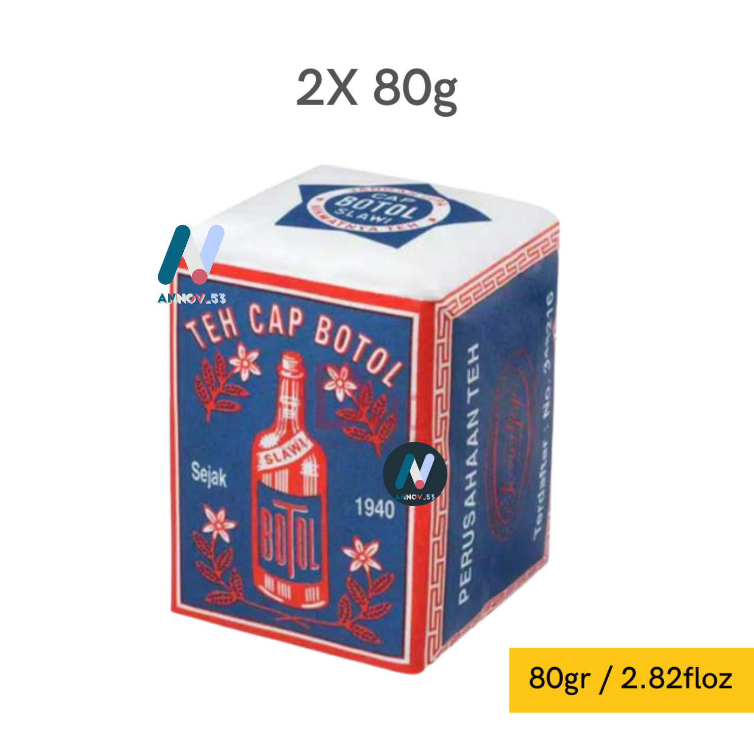 2Pax TEH CAP BOTOL Jasmine Green Brewed Tea Exotic Aroma Indonesian Since 1940