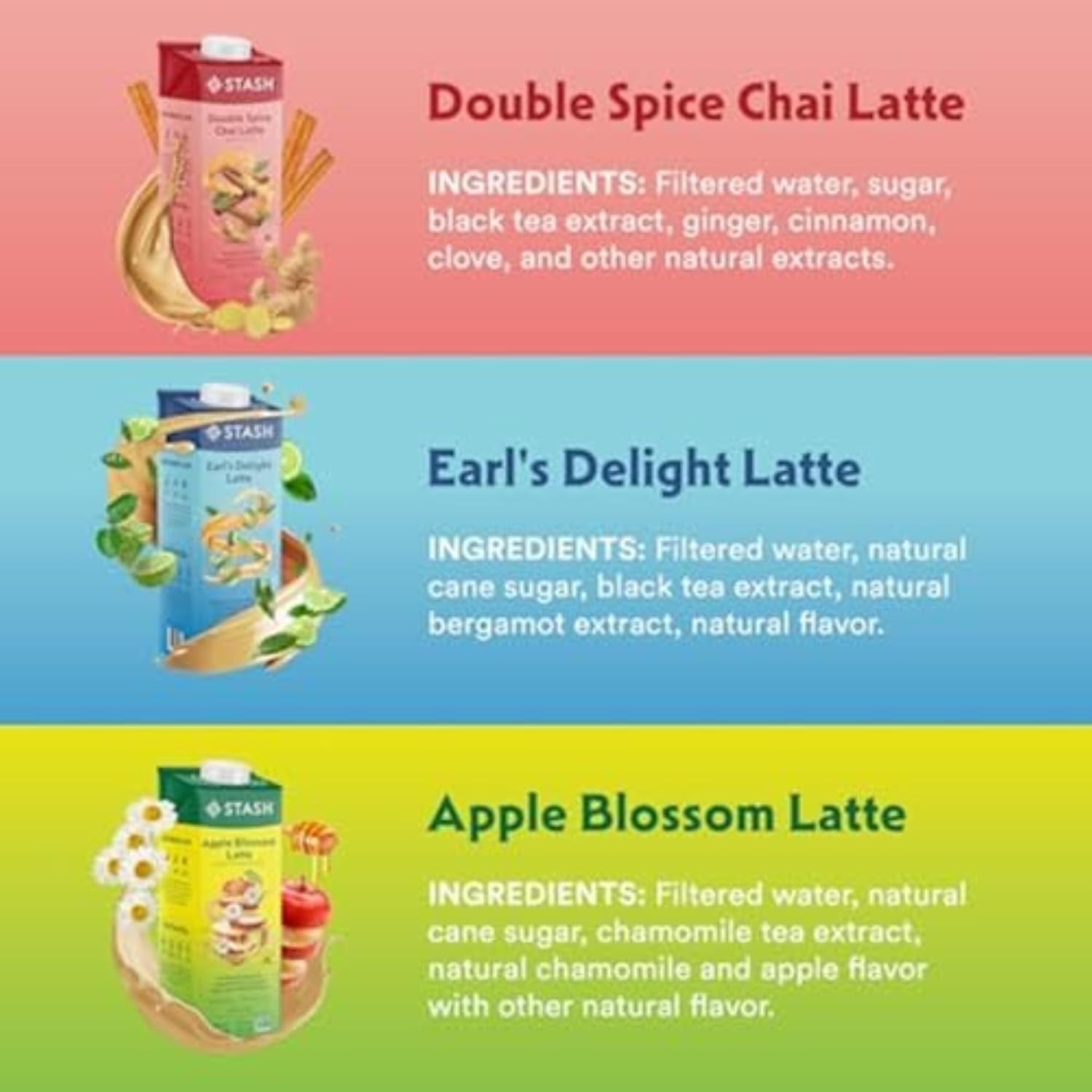 Apple Blossom Latte – Dairy Free Plant Based Chamomile Tea Concentrate – Caffein