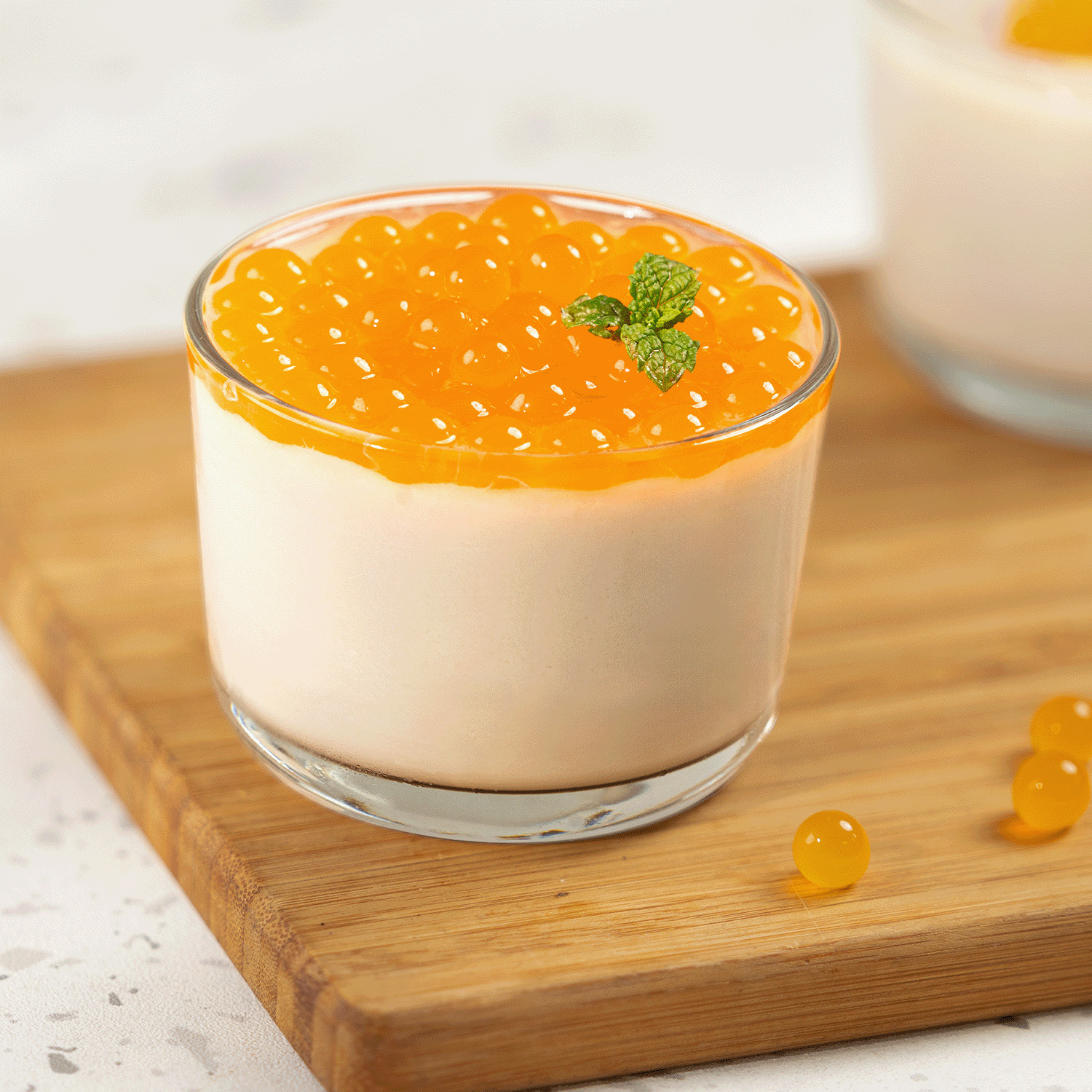 [12 Jars] Tea Zone Mango POPPING PEARLS™ (B2051, 2lbs)