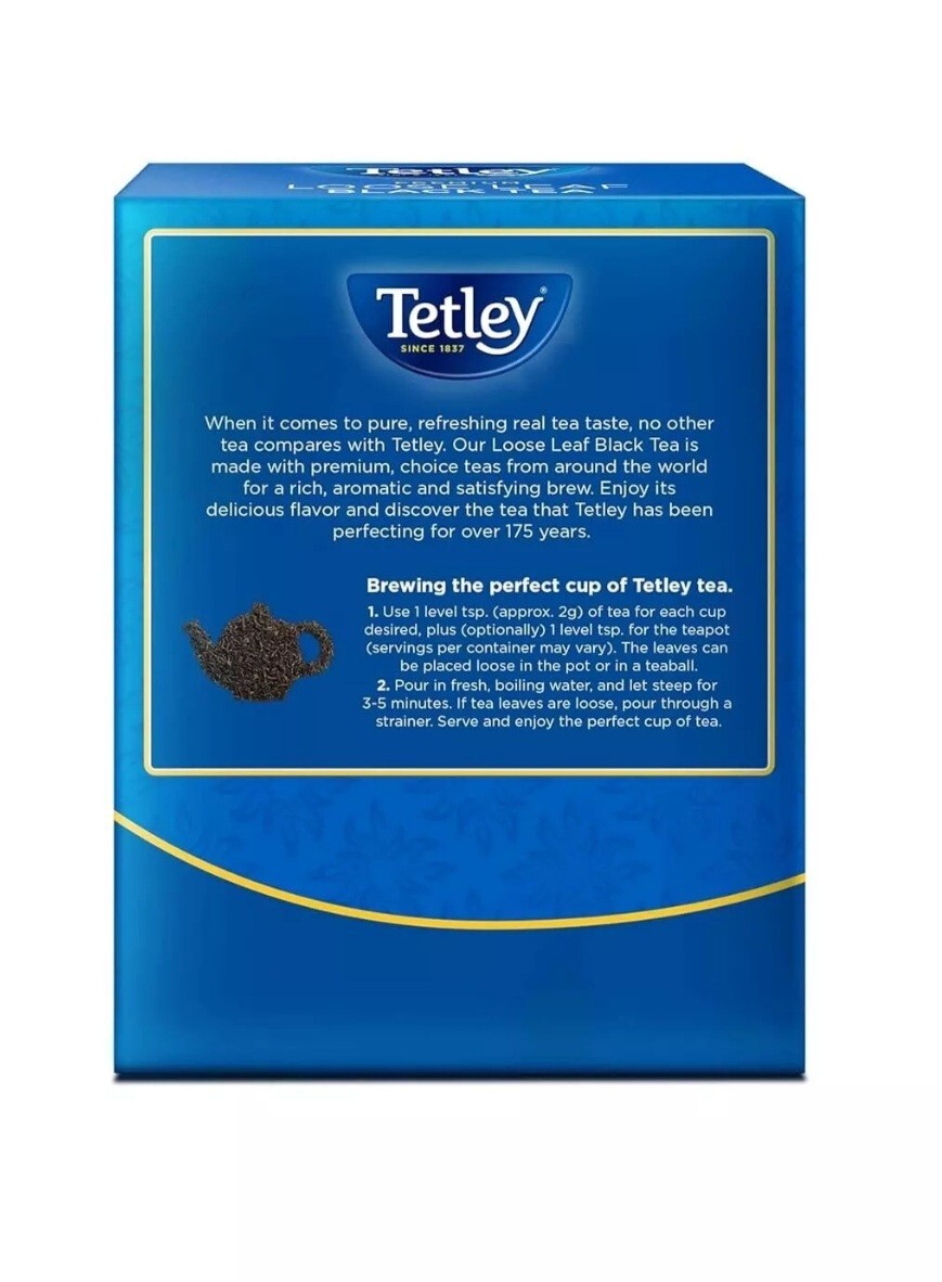 Tetley Loose Leaf Premium Black Tea (450 gm – 15.87 oz) 2 PACK OFFER