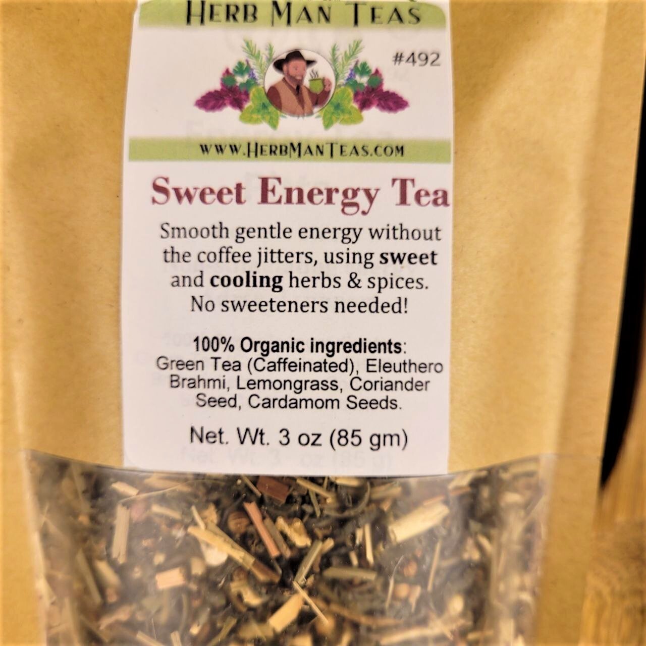 Sweet ENERGY TEA – High energy tea with green tea, Eleuthero Root, a sweet taste