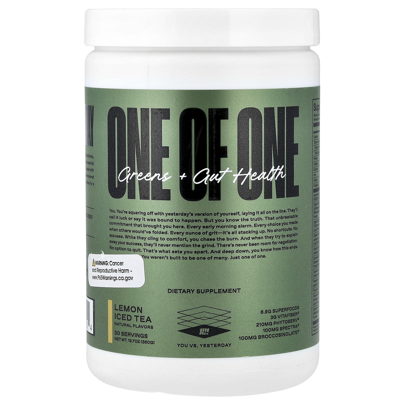 Greens + Gut Health, Lemon Iced Tea, 12.7 oz (360 g)
