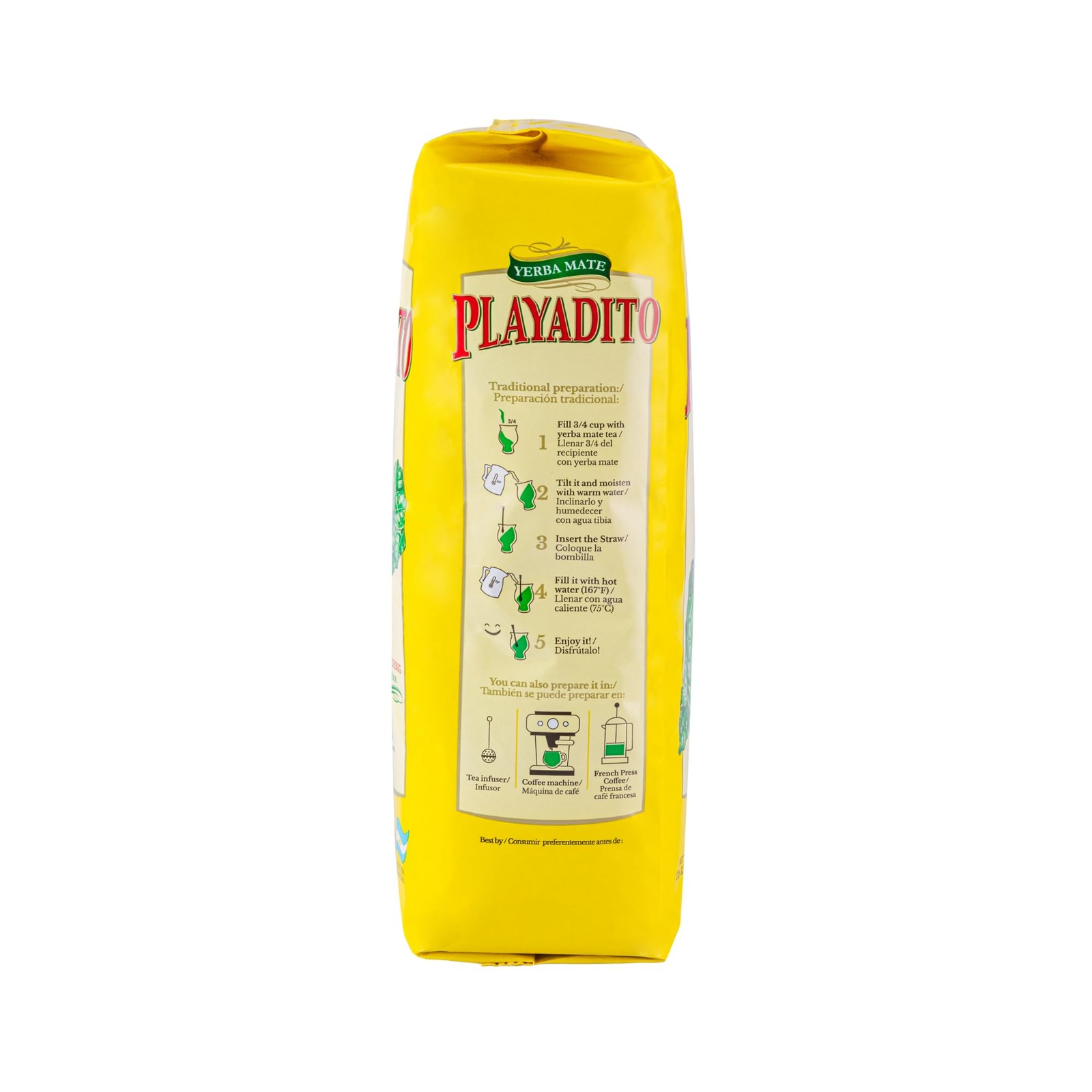 Playadito Yerba Mate, 2.2 lbs, 1 kg, Imported from Argentina, 2 Pack