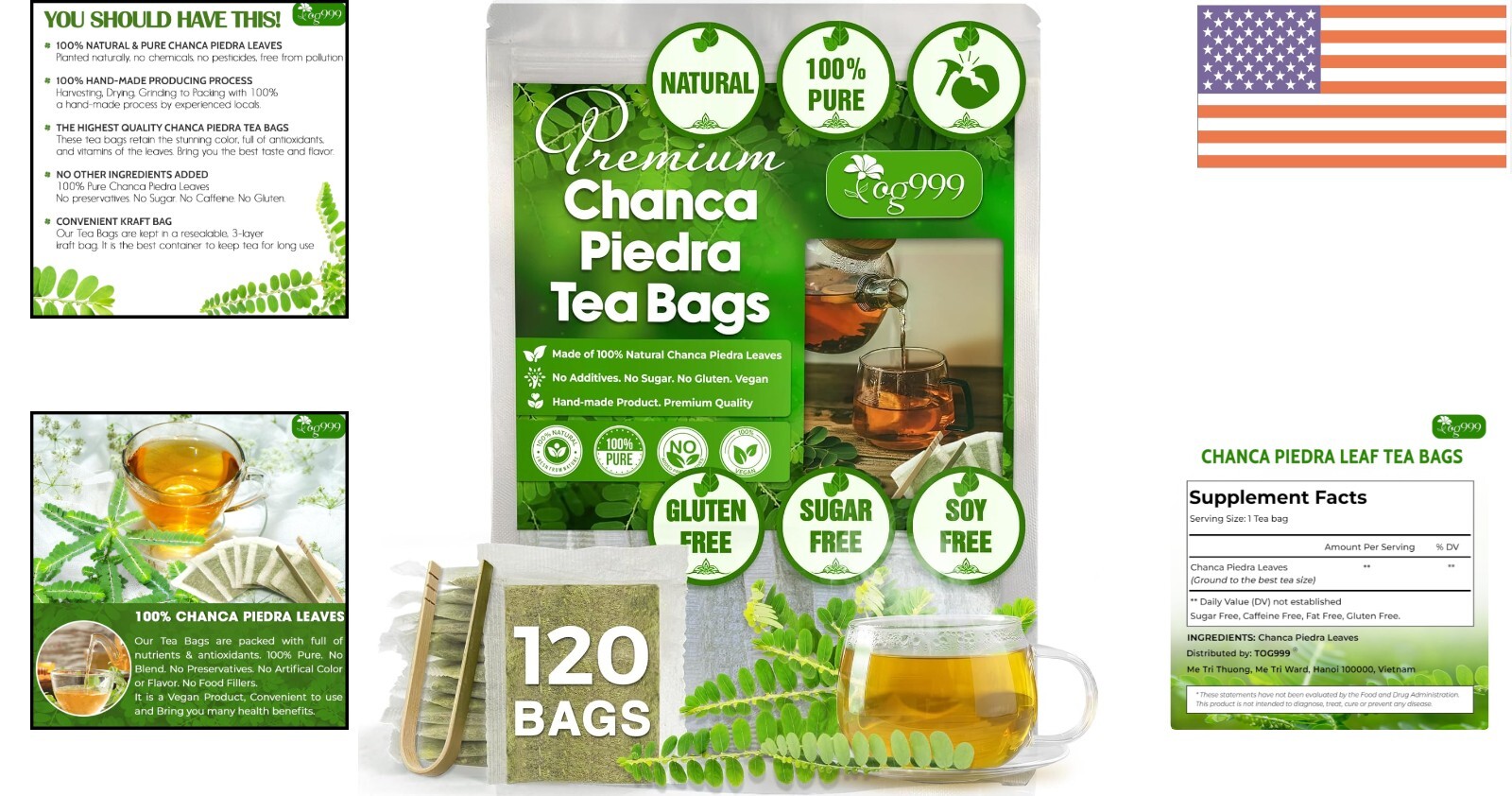Convenient Chanca Piedra Tea Bags – 120 Count Natural Remedy for Busy Lifestyles