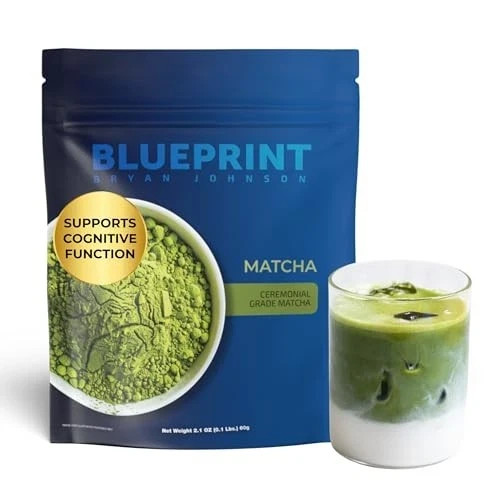 Blueprint Bryan Johnson Matcha Powder – Ceremonial Grade Japanese Matcha – Gr…