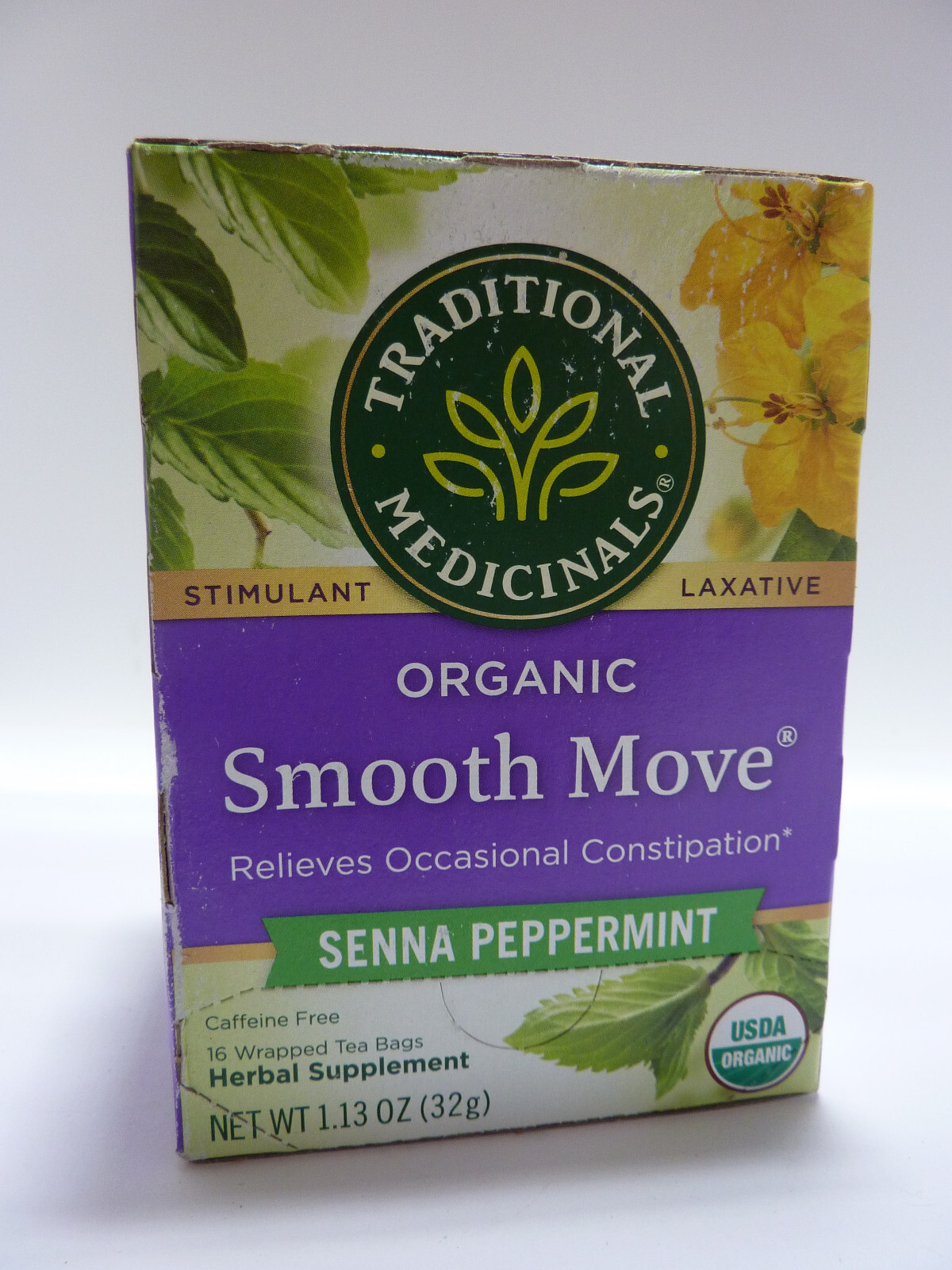 Traditional Medicinals Smooth Move Peppermint Tea 16 Tea Bag