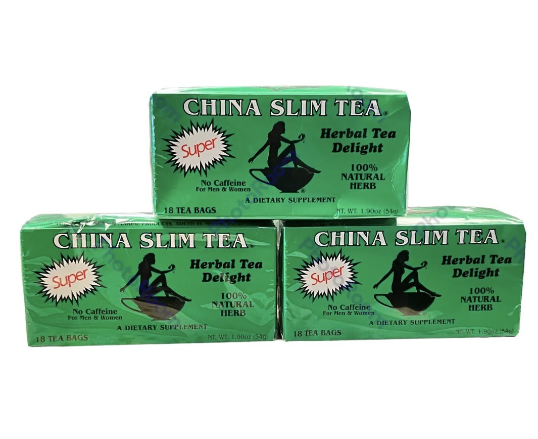 3PACK! China Slim Tea Super Strength Herbal Tea Delight 54 Tea Bags
