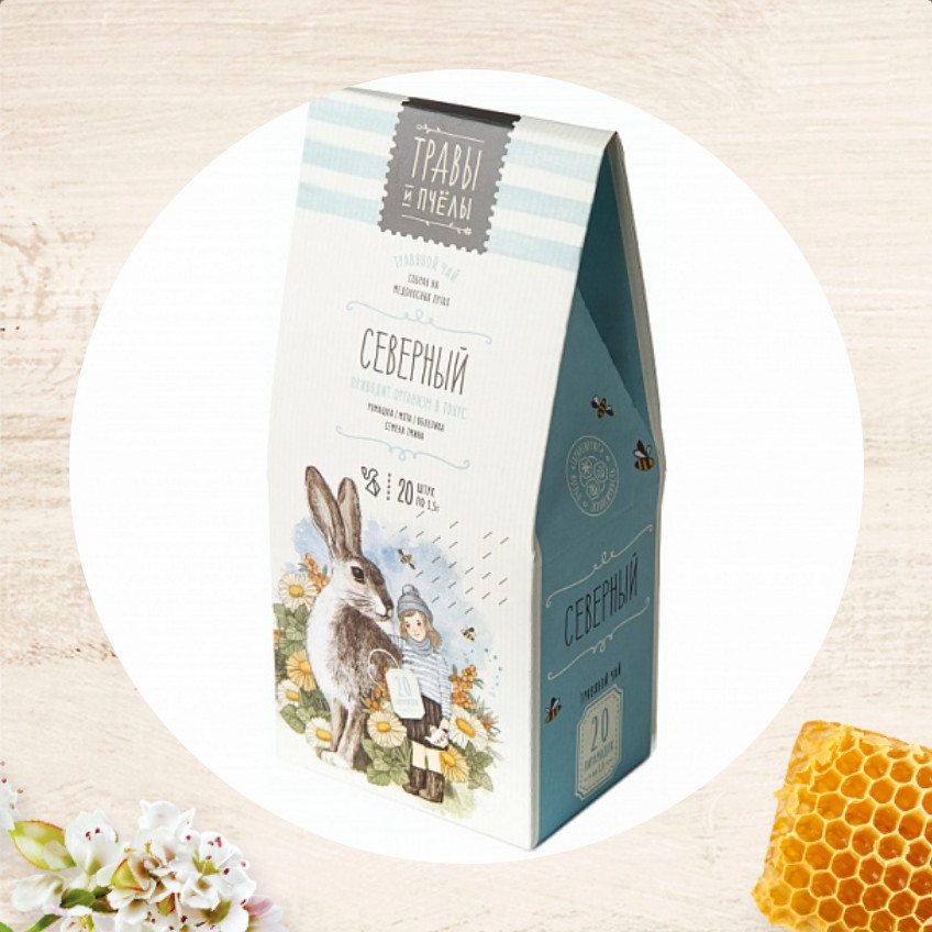 Травы и Пчелы “Северный” Herbal Tea North Нips 20 pyramids