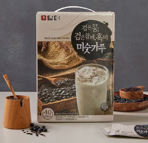 [HomeCafe] Black Grain Mix Powder (MisutGaru) Latte (40ea, Free Shipping)