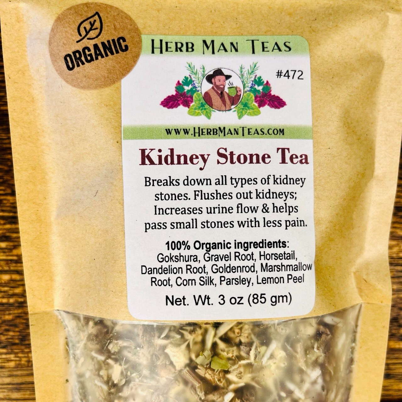 KIDNEY STONE TEA – designed to slowly dissolve kidney stones& improve urine flow