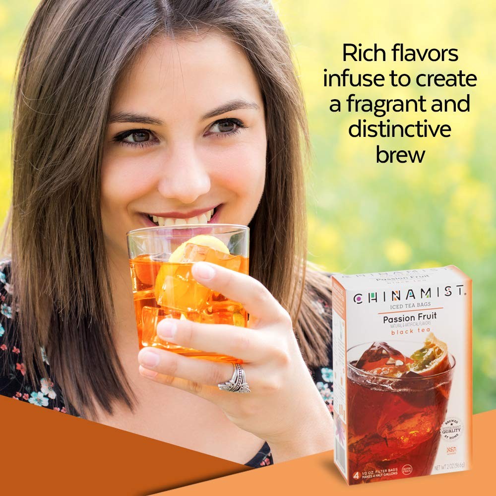 China Mist Iced Tea – Passion Fruit Black Tea Infusion – Refreshing and Delic…