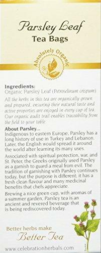 Celebration Herbals Organic Parsley Leaf Tea Caffeine Free, 24 Herbal Bags