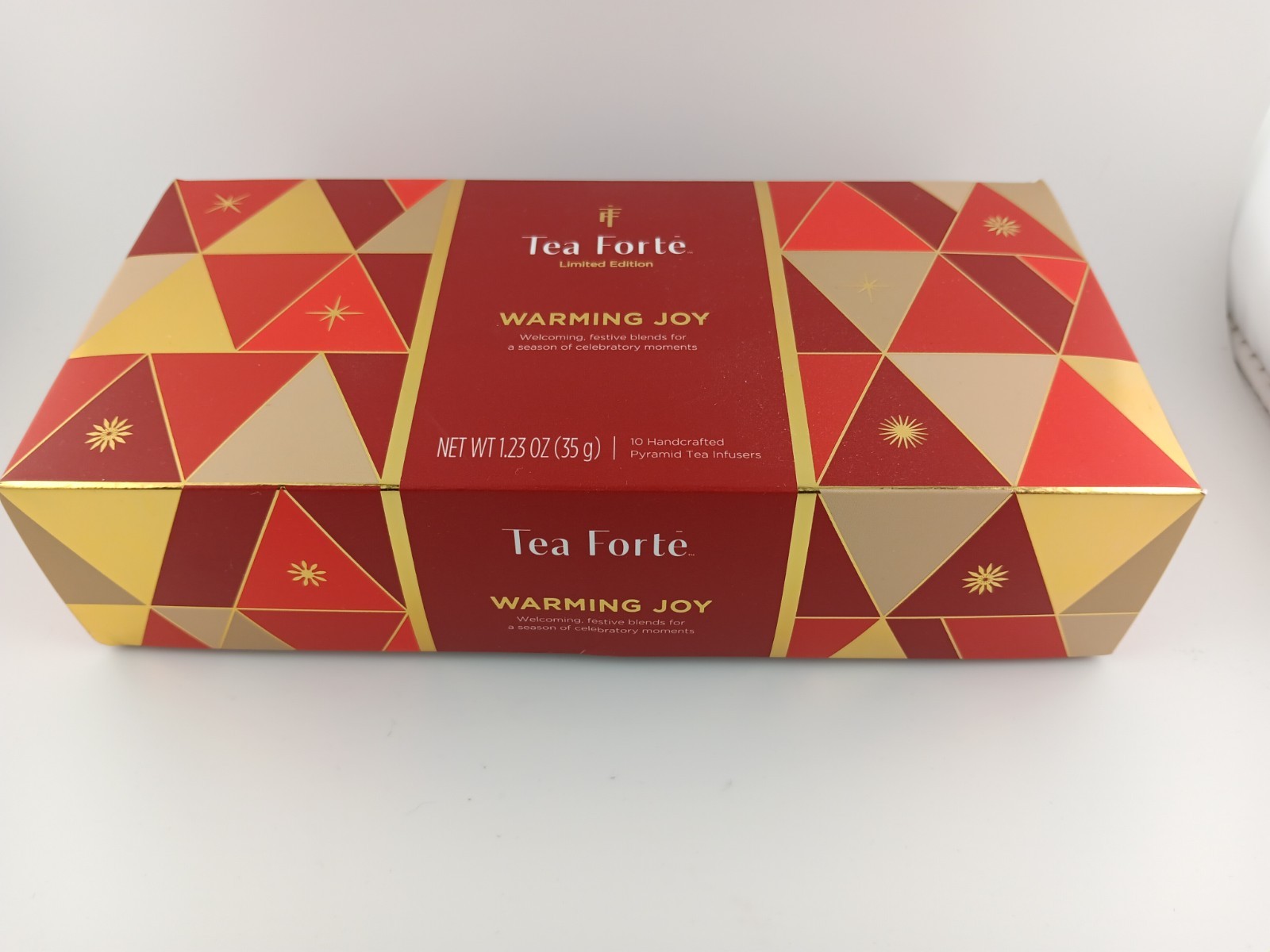 Tea Forte Warming Joy Gift Set, Limited Edition, Tea Sampler 10 Pyramid Tea