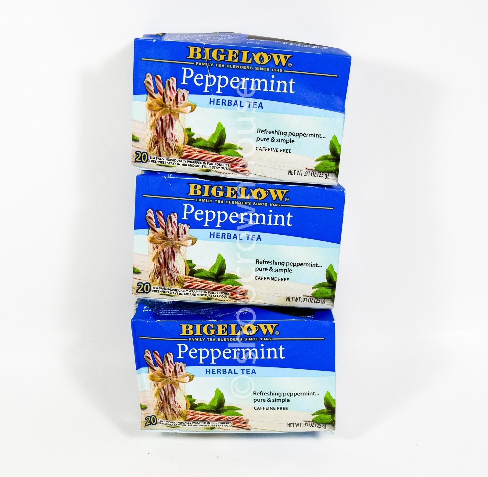 60ct Bigelow PEPPERMINT individual wrapped Tea Bags