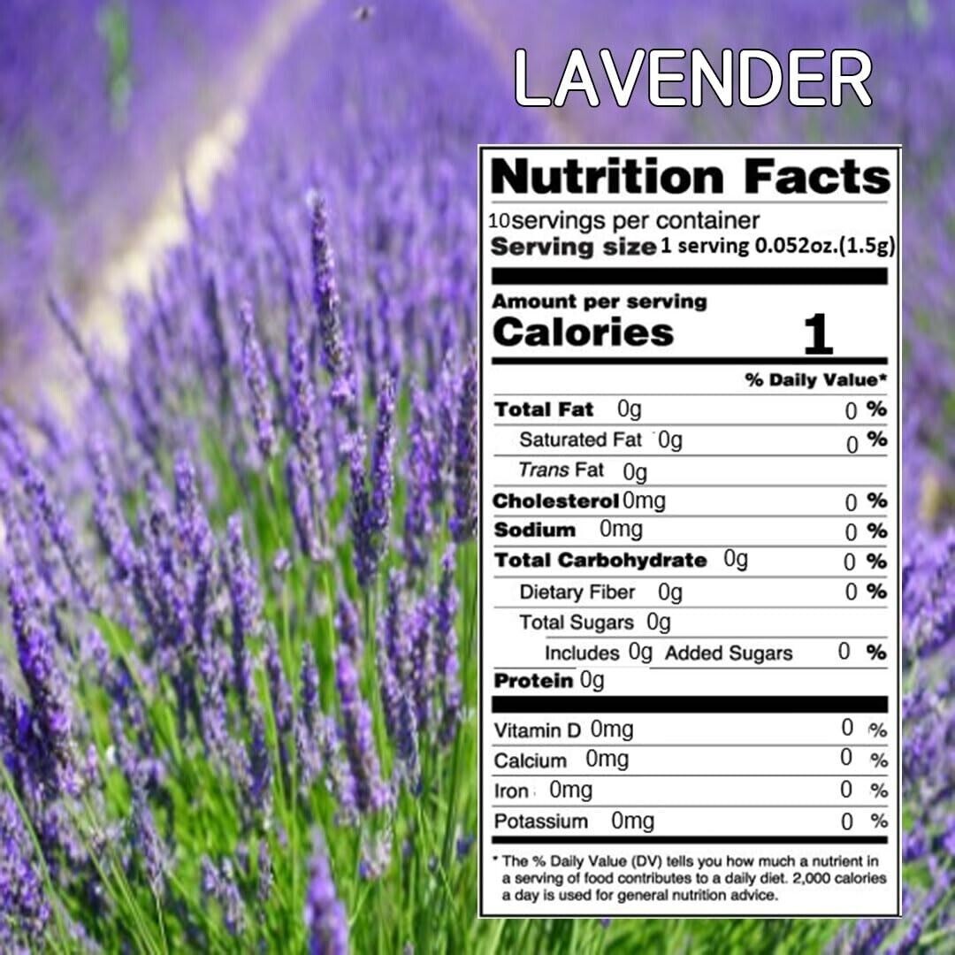 [GAGOPA] Organic Lavender Herbal Tea, 100% Pure 1.5g x 10 Teabags (5-Pack,50ea)