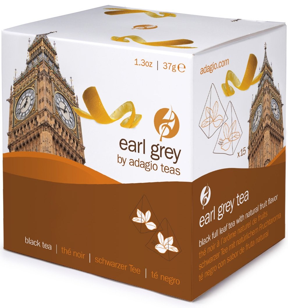Earl Grey Black Tea Bags 15 Count Package Hot Brew Beverage Drinks 1 PCS