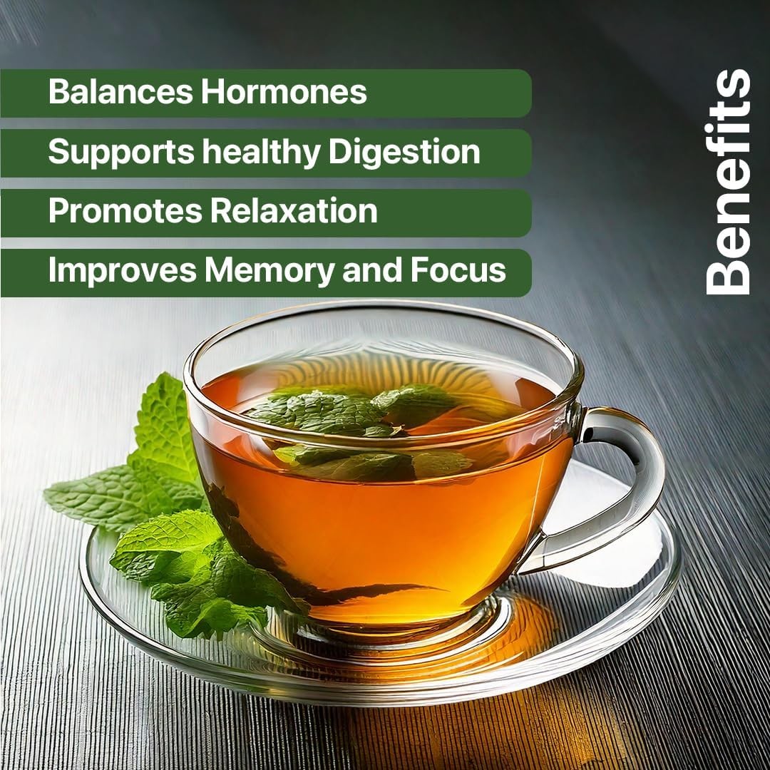 – Spearmint Tea – 100 Count – Pyramid Plant Based Tea Bag | PCOS RELIEF | Bal…
