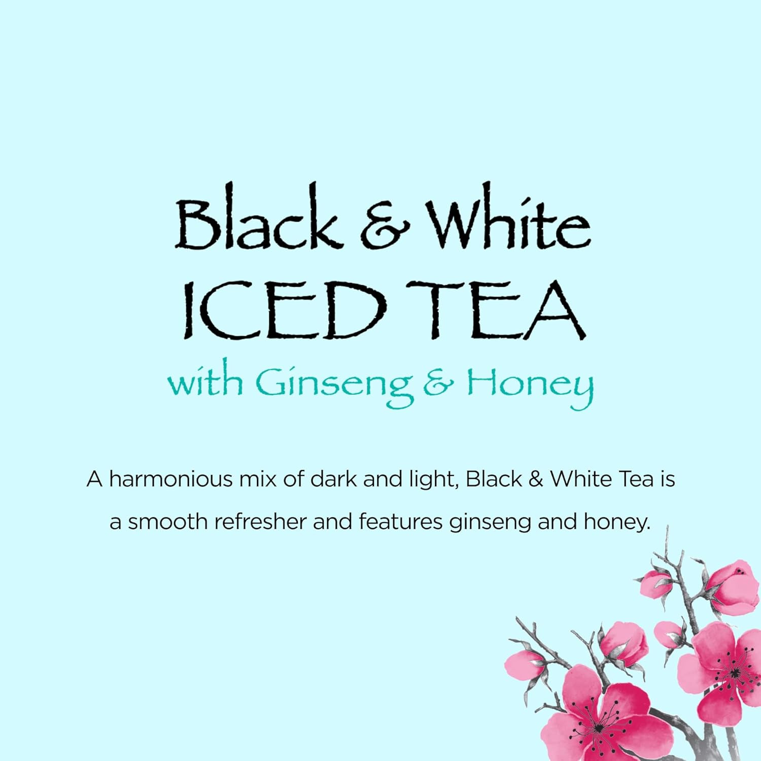 Black and White Tea – Big Can, 22 Fl Oz (Pack of 12)